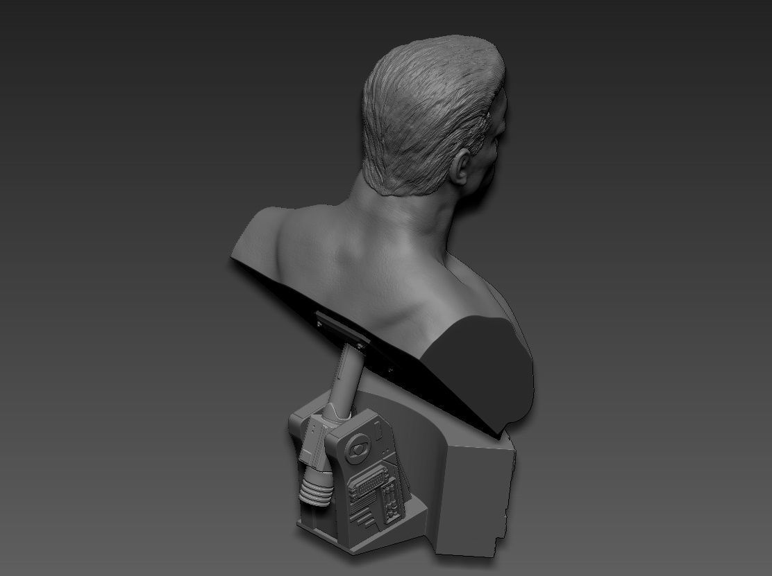 Terminator 2 Judgment Day 1991 Bust 3D print model_20