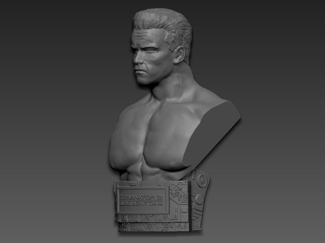 Terminator 2 Judgment Day 1991 Bust 3D print model_1