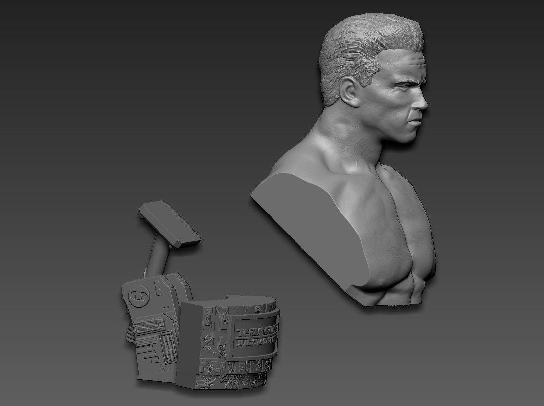 Terminator 2 Judgment Day 1991 Bust 3D print model_21