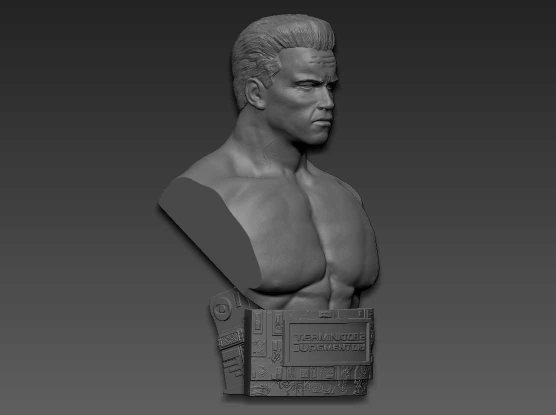 Terminator 2 Judgment Day 1991 Bust 3D print model_13