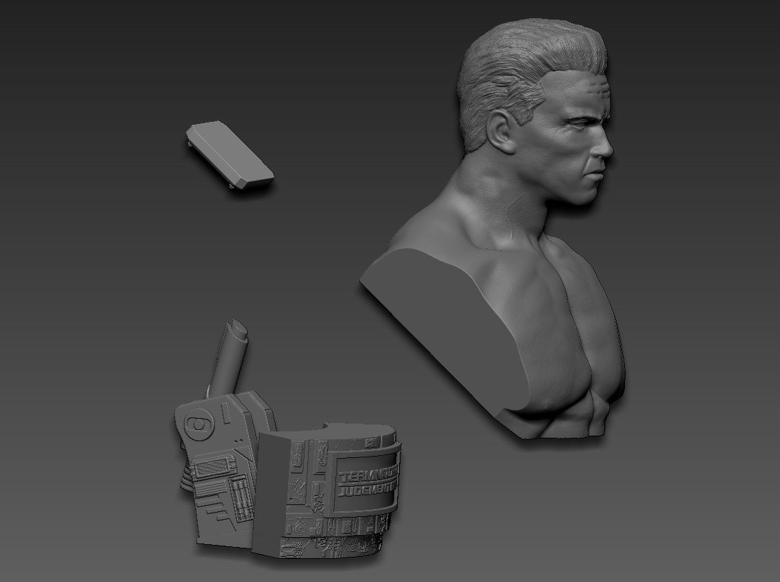 Terminator 2 Judgment Day 1991 Bust 3D print model_22