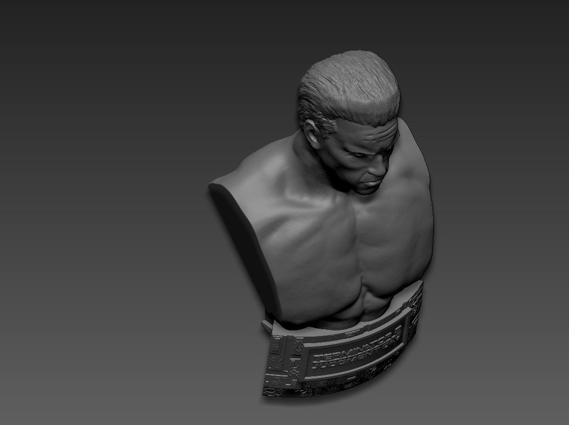 Terminator 2 Judgment Day 1991 Bust 3D print model_17