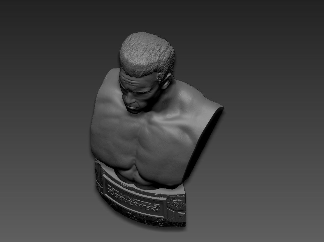 Terminator 2 Judgment Day 1991 Bust 3D print model_18