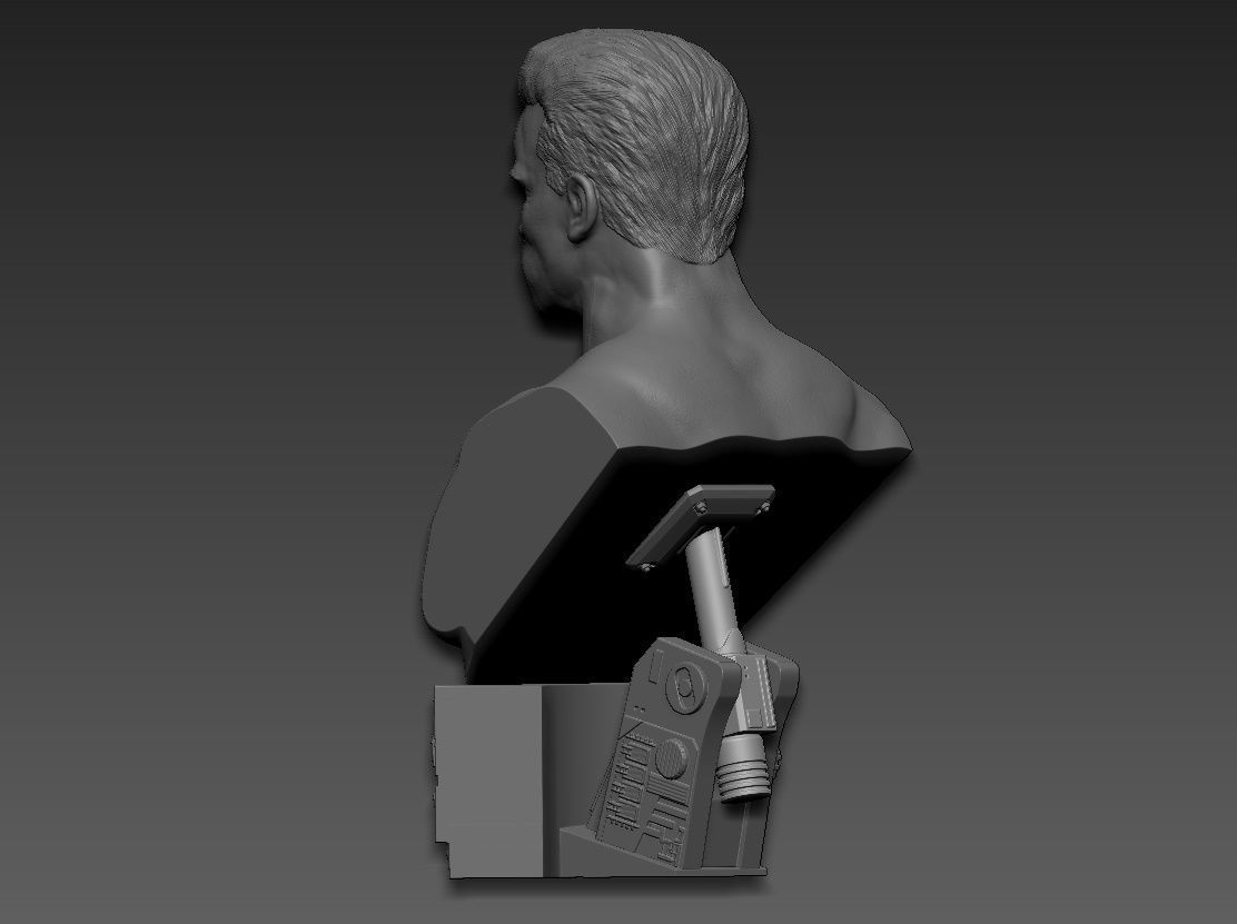 Terminator 2 Judgment Day 1991 Bust 3D print model_5