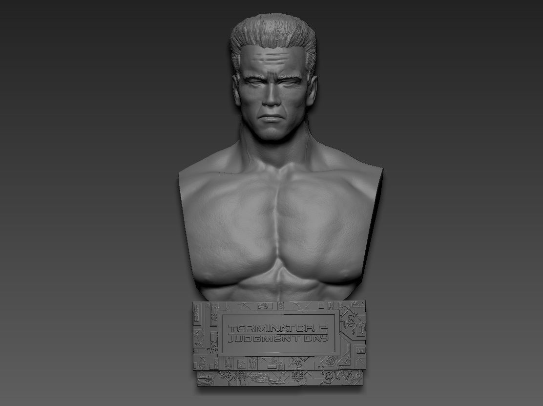 Terminator 2 Judgment Day 1991 Bust 3D print model_16