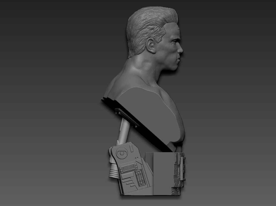 Terminator 2 Judgment Day 1991 Bust 3D print model_11