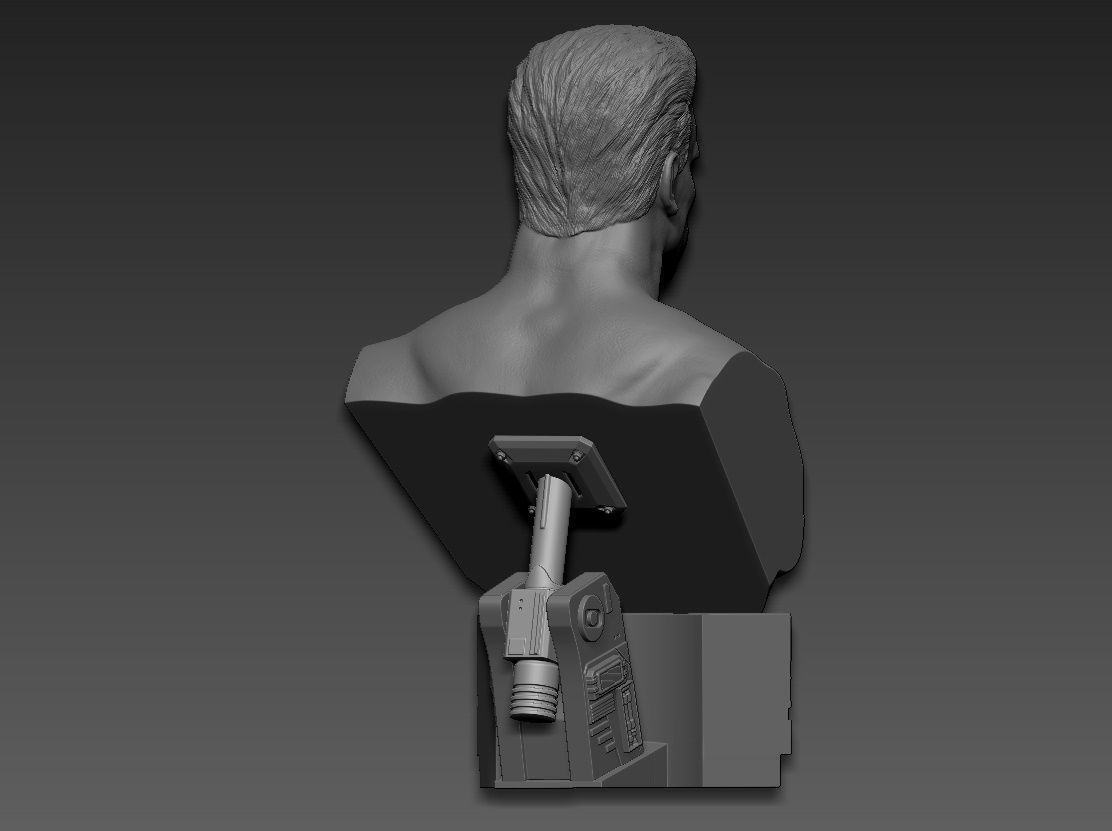 Terminator 2 Judgment Day 1991 Bust 3D print model_9