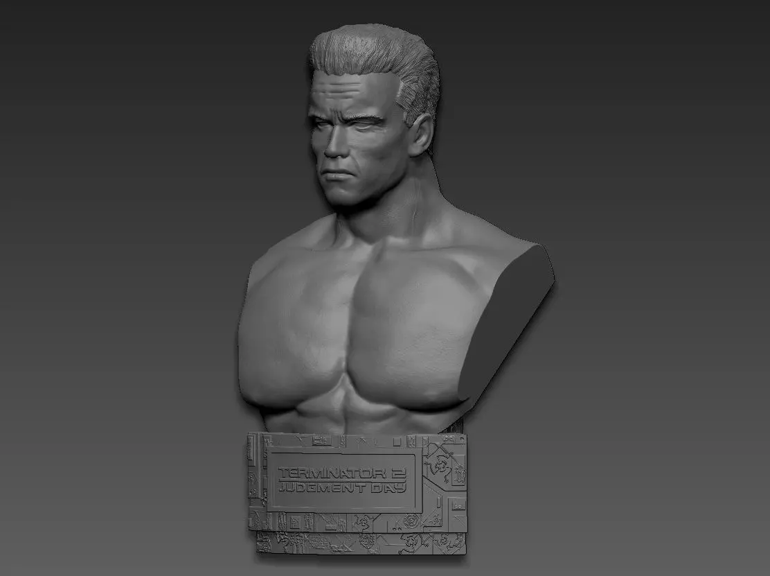 Terminator 2 Judgment Day 1991 Bust 3D print model_0