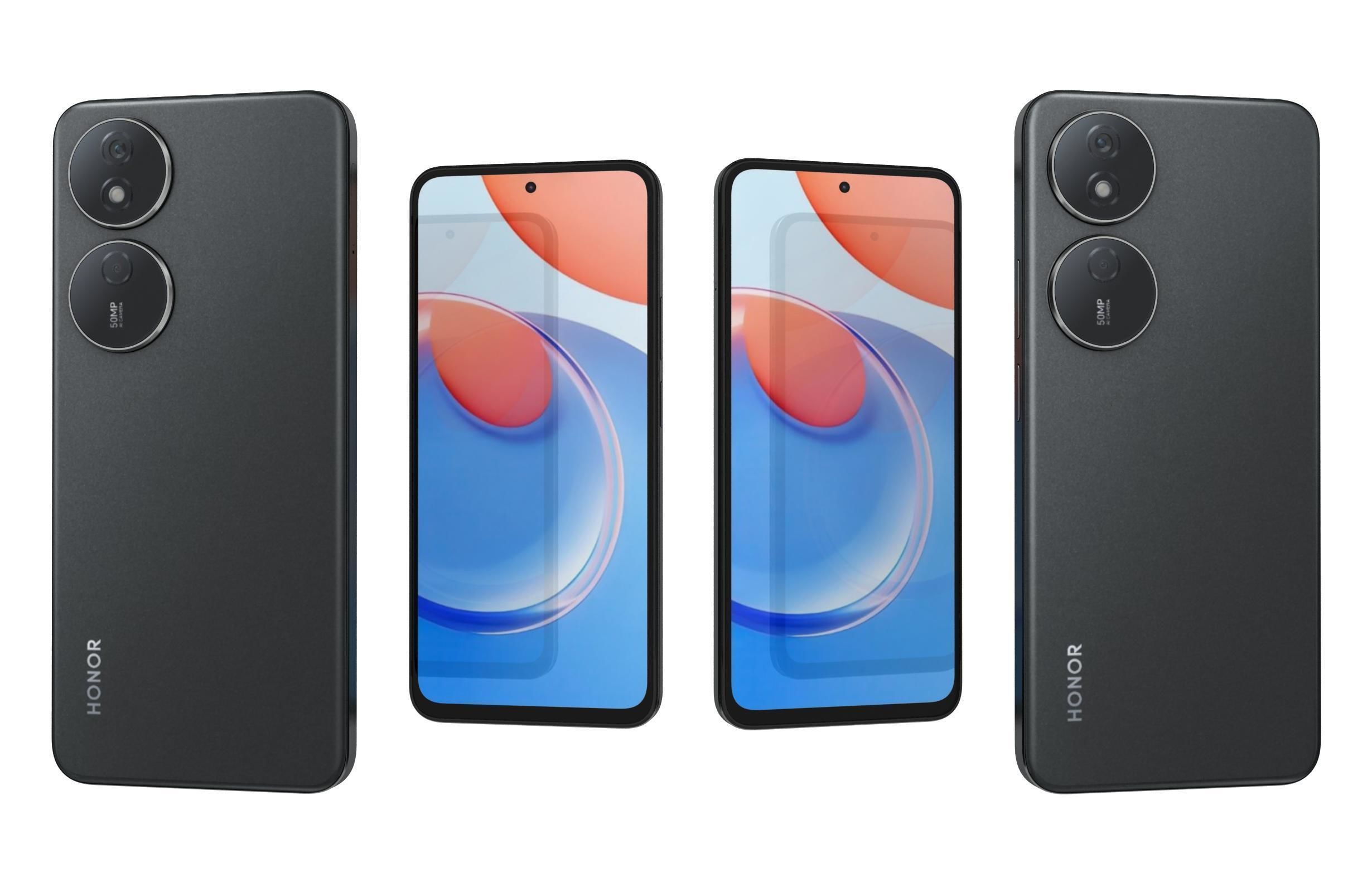 Honor Play 8T Black 3D model_5