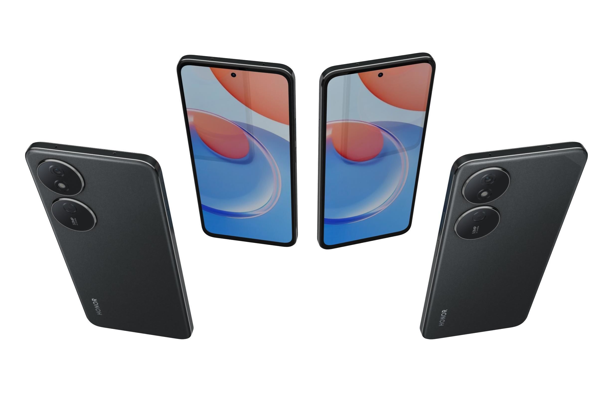 Honor Play 8T Black 3D model_1