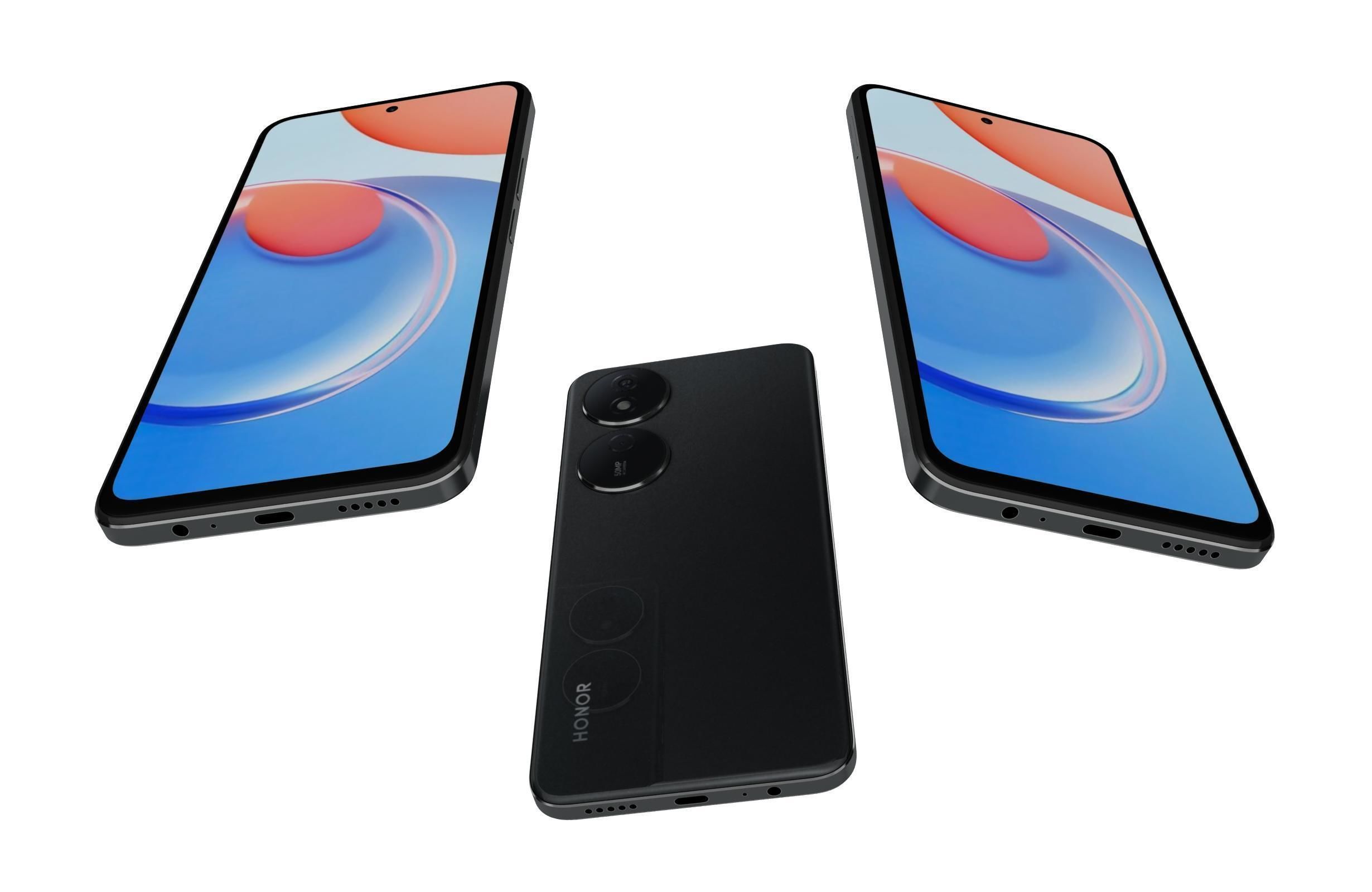 Honor Play 8T Black 3D model_3