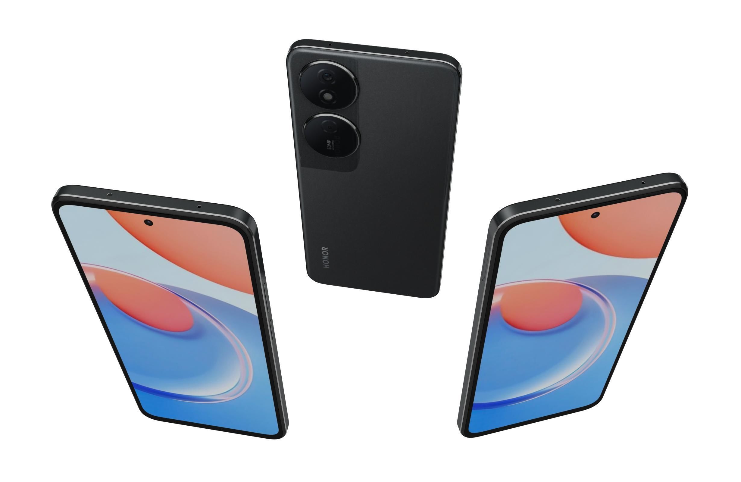 Honor Play 8T Black 3D model_2