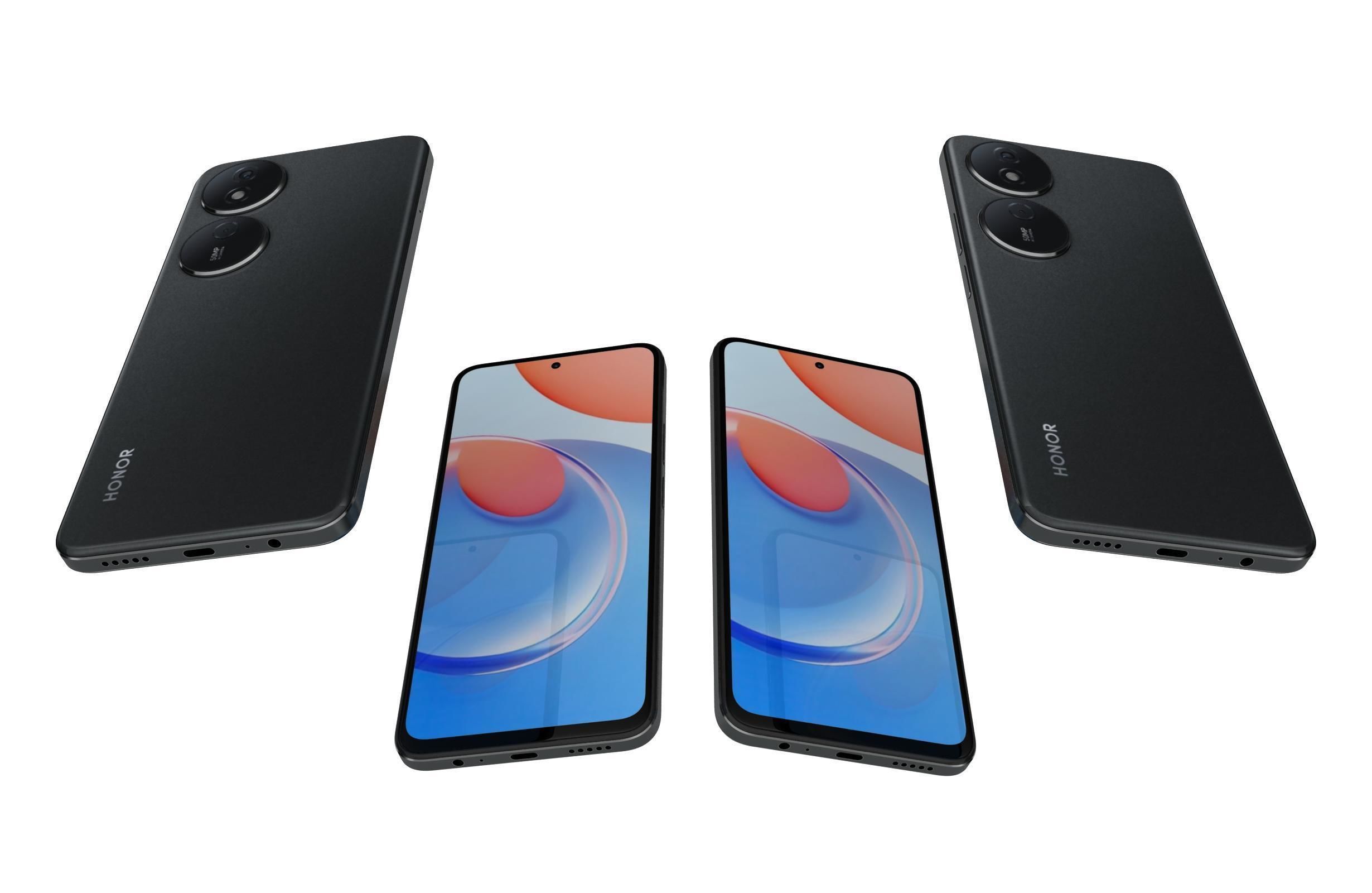 Honor Play 8T Black 3D model_4