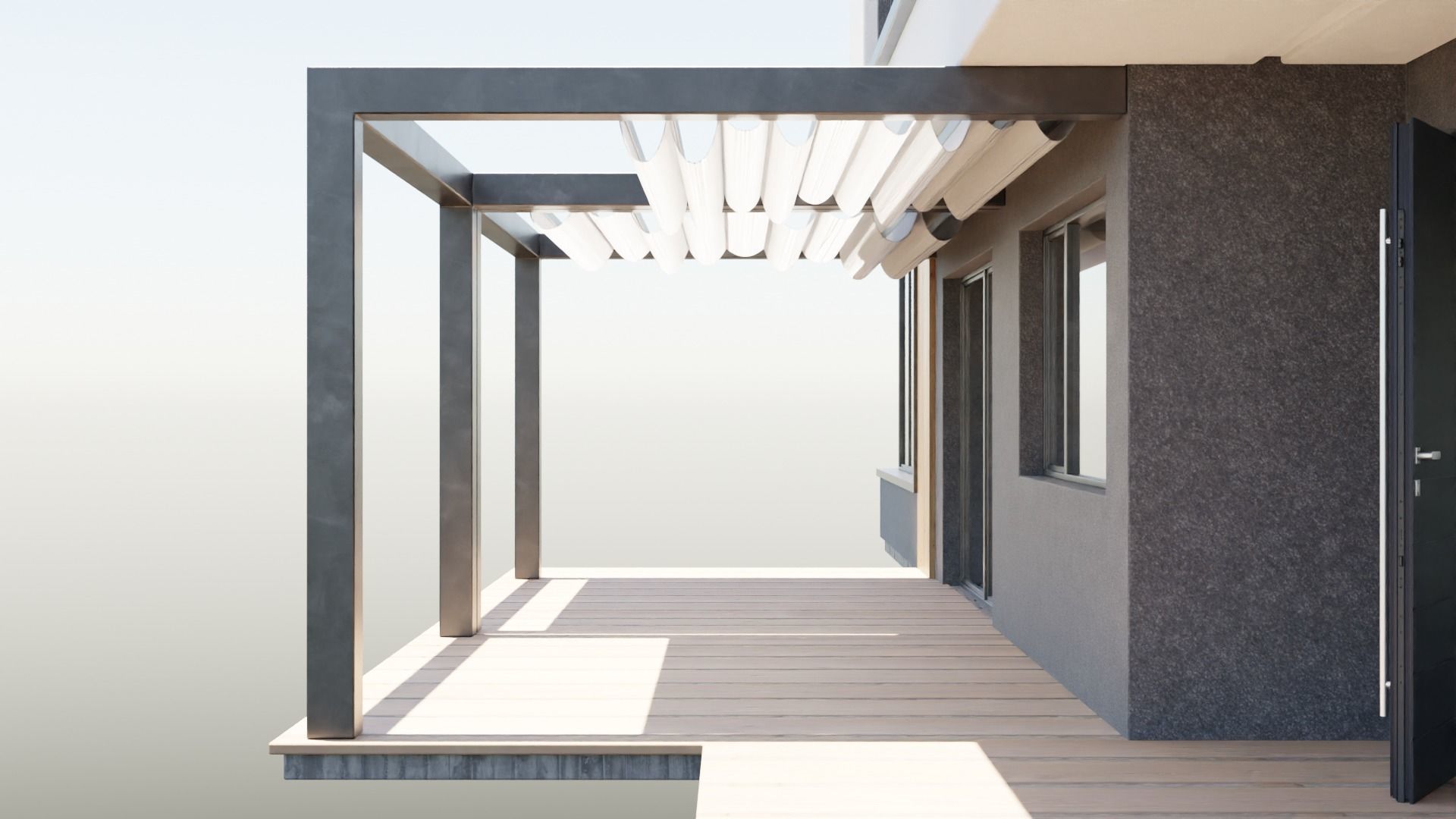 a large two-story house in high-tech style 3D model_10