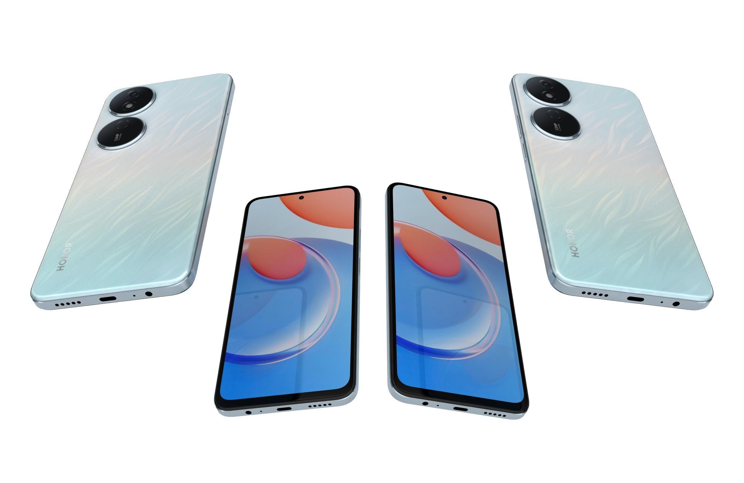 Honor Play 8T Blue 3D model_5