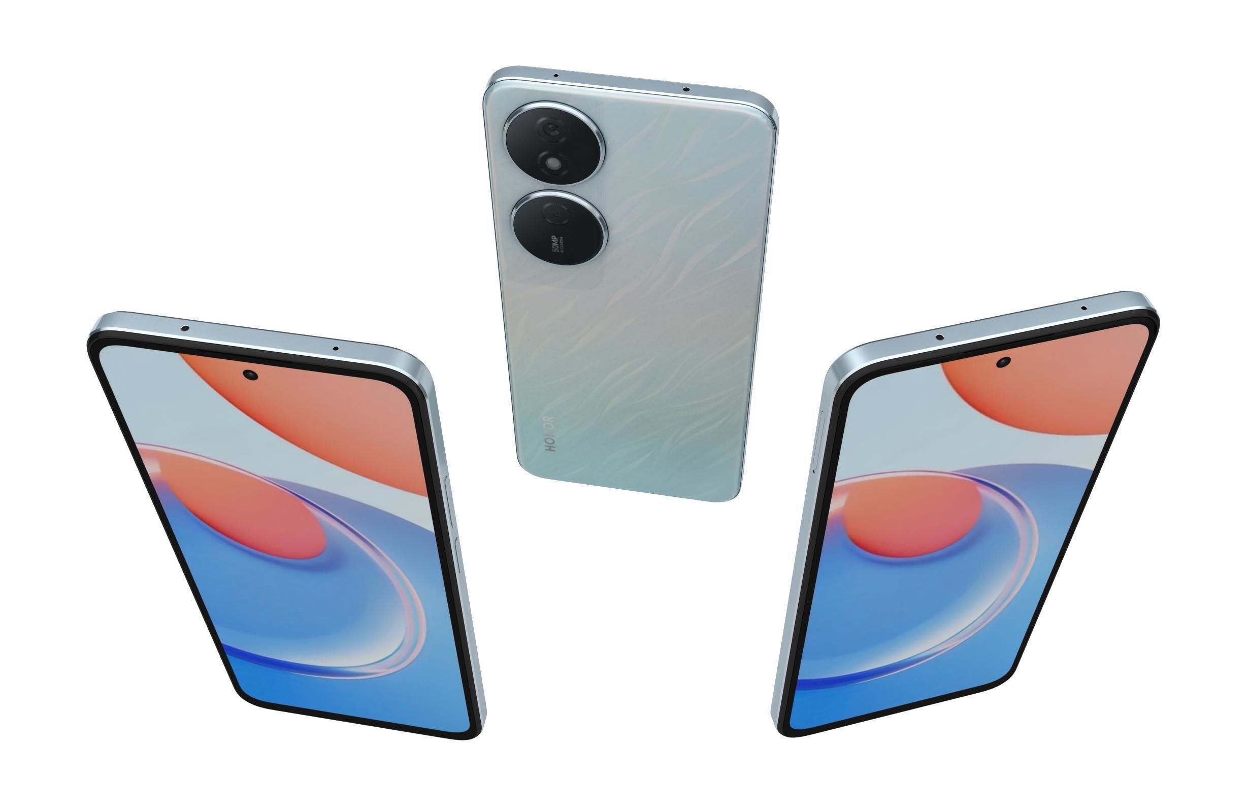 Honor Play 8T Blue 3D model_2