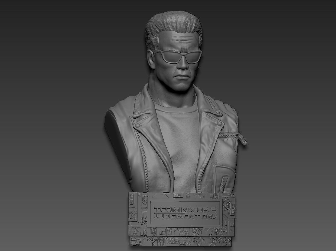 Terminator 2 Judgment Day Bust 2 3D print model_16