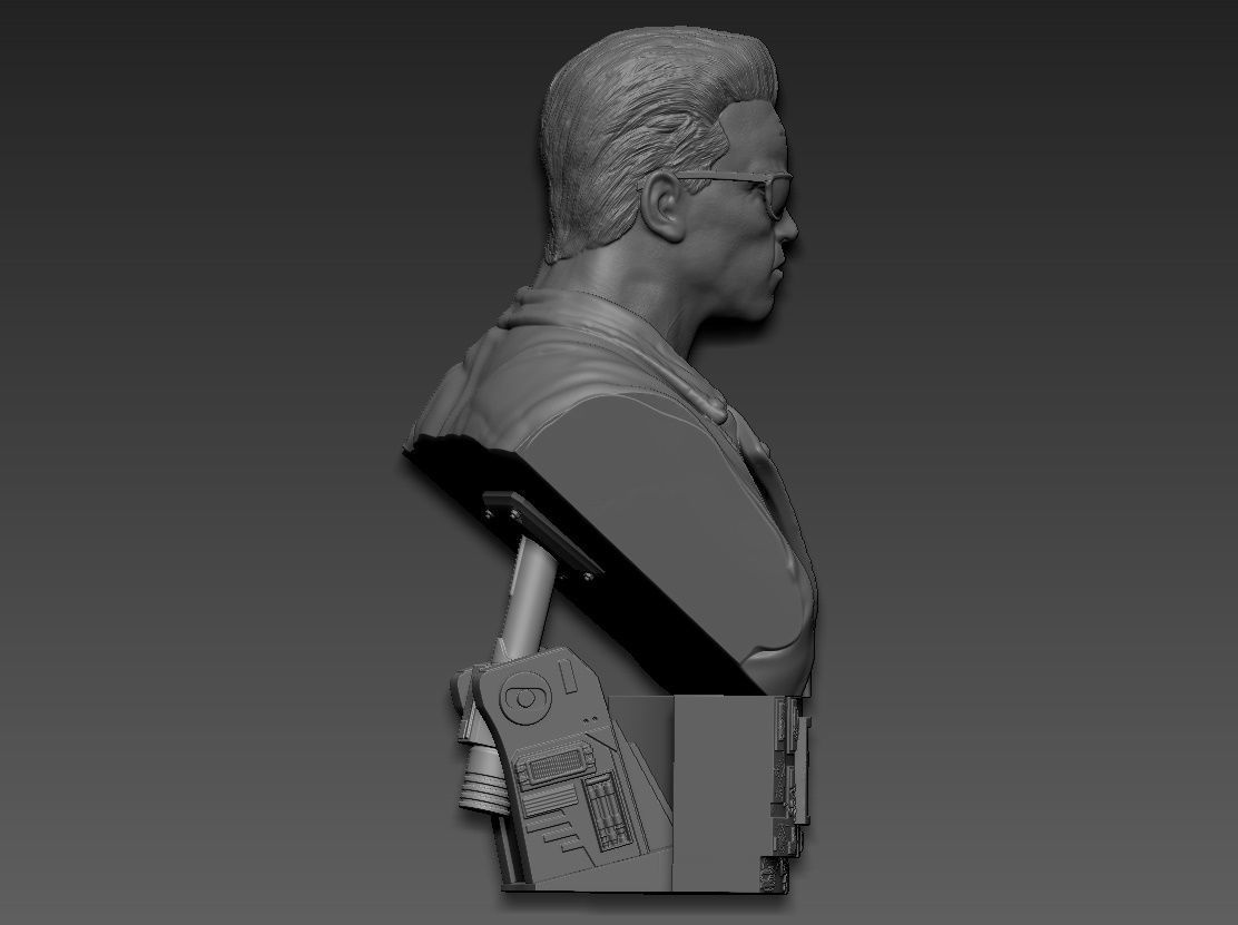 Terminator 2 Judgment Day Bust 2 3D print model_12