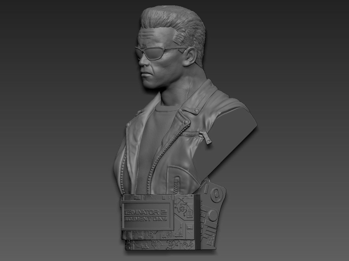 Terminator 2 Judgment Day Bust 2 3D print model_2