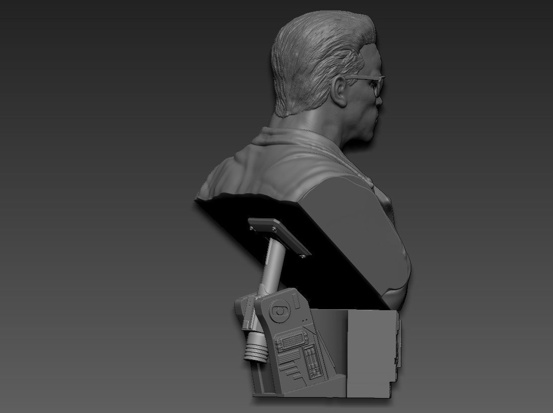 Terminator 2 Judgment Day Bust 2 3D print model_11