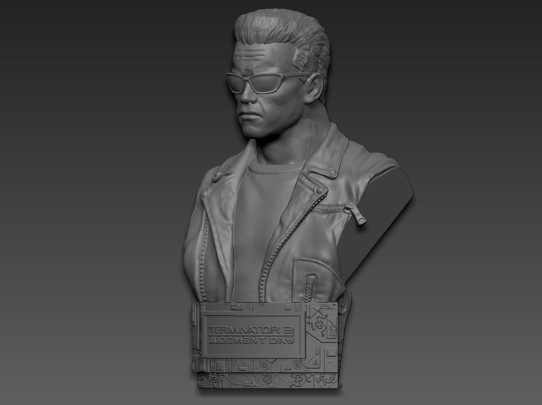 Terminator 2 Judgment Day Bust 2 3D print model_1