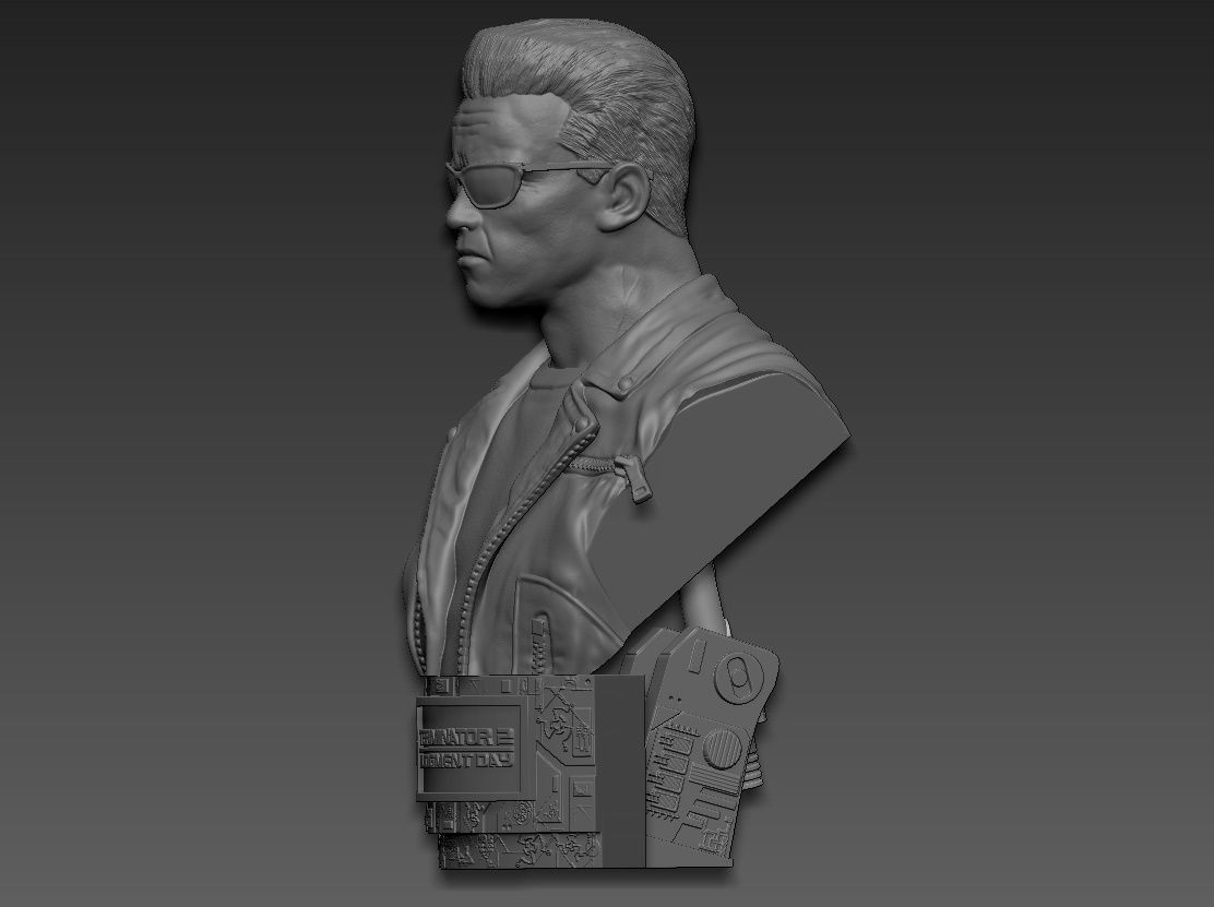 Terminator 2 Judgment Day Bust 2 3D print model_3
