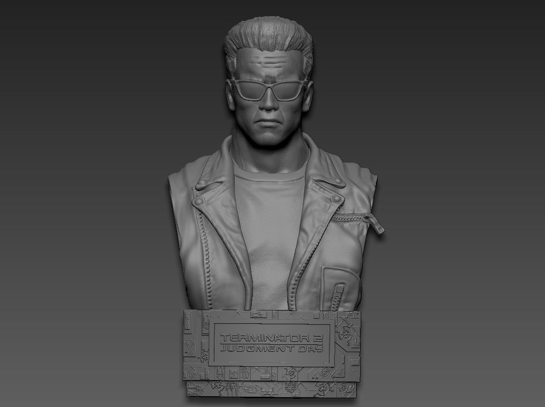 Terminator 2 Judgment Day Bust 2 3D print model_17