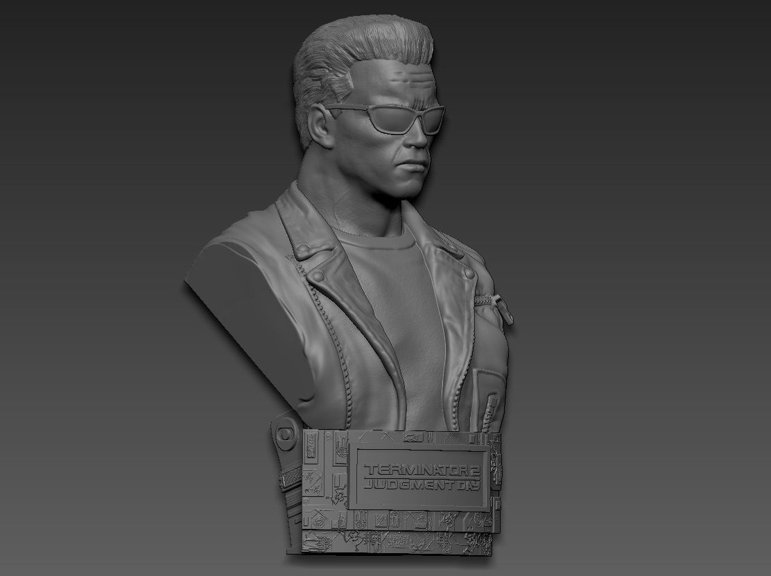Terminator 2 Judgment Day Bust 2 3D print model_15