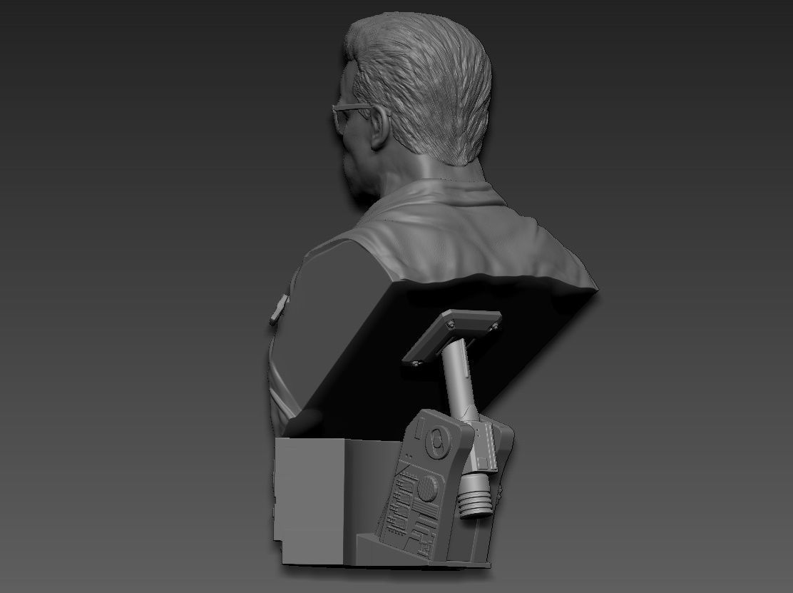Terminator 2 Judgment Day Bust 2 3D print model_6