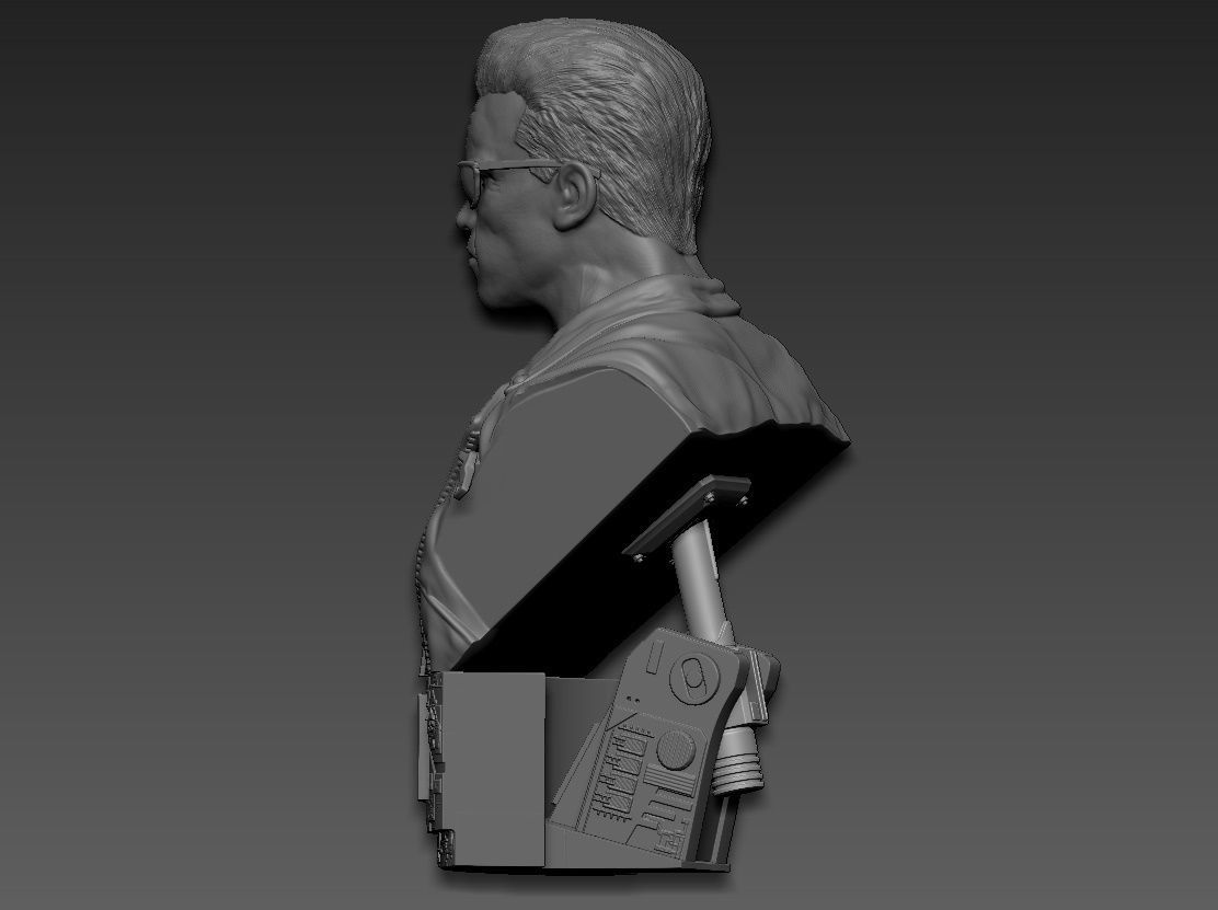 Terminator 2 Judgment Day Bust 2 3D print model_5