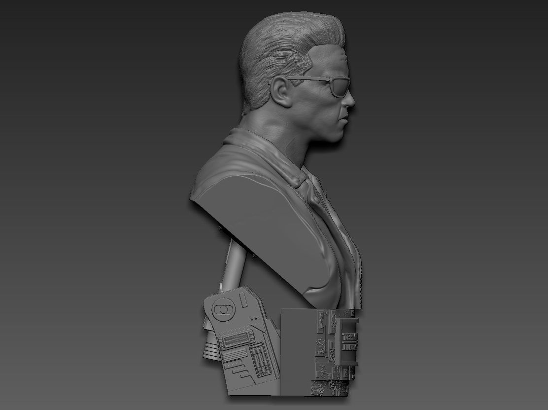 Terminator 2 Judgment Day Bust 2 3D print model_13