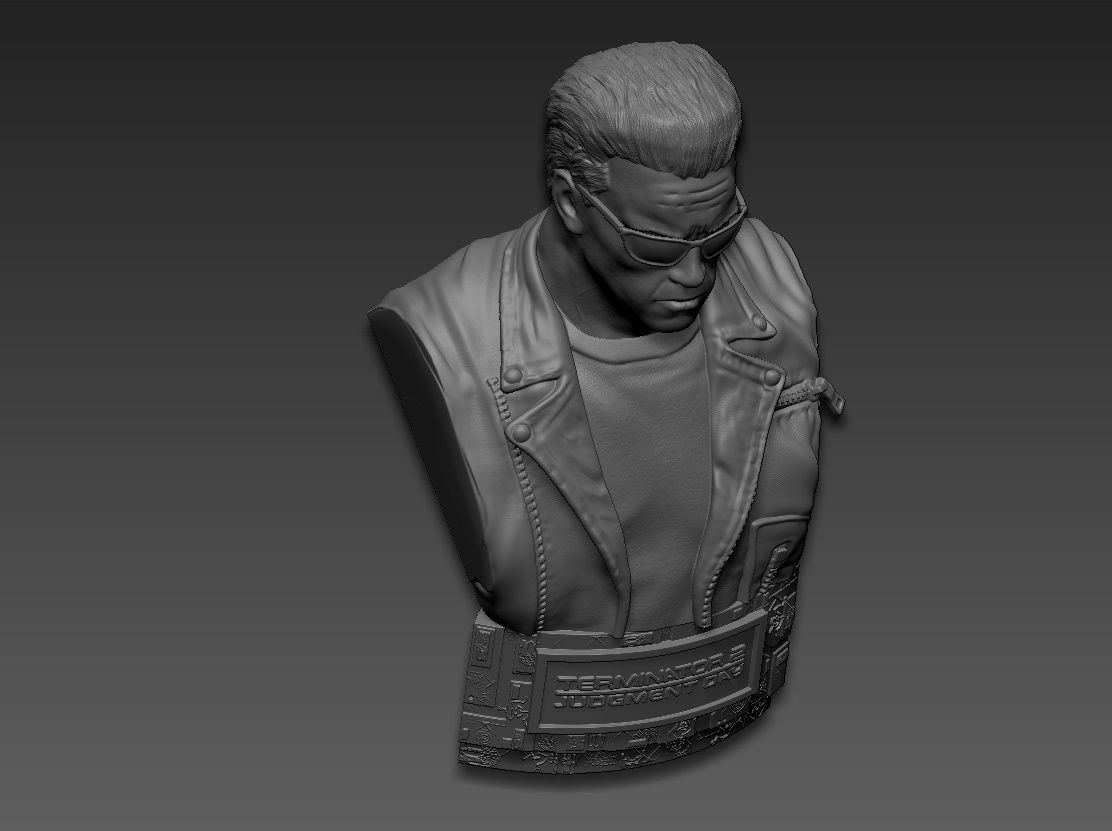 Terminator 2 Judgment Day Bust 2 3D print model_18