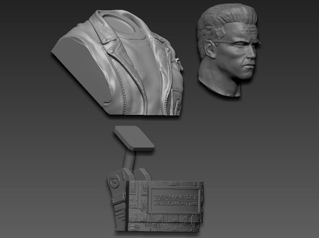 Terminator 2 Judgment Day Bust 2 3D print model_24
