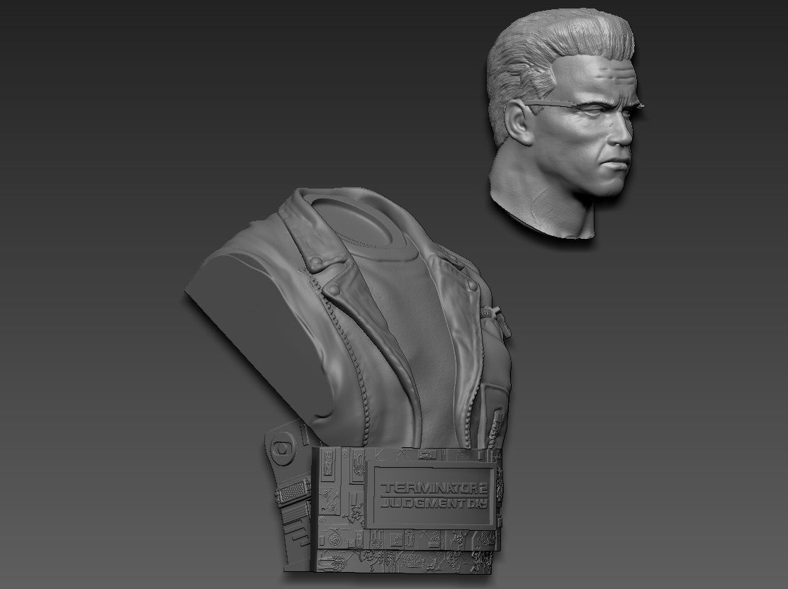 Terminator 2 Judgment Day Bust 2 3D print model_23