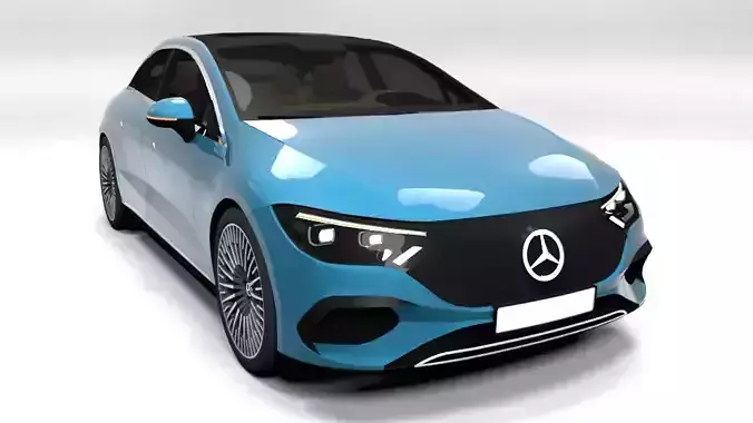 MERCEDES EQE Low-poly 3D model
