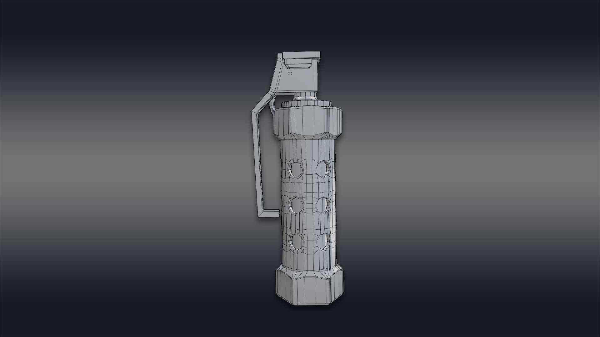 Stun Grenade - Military 3D model_16