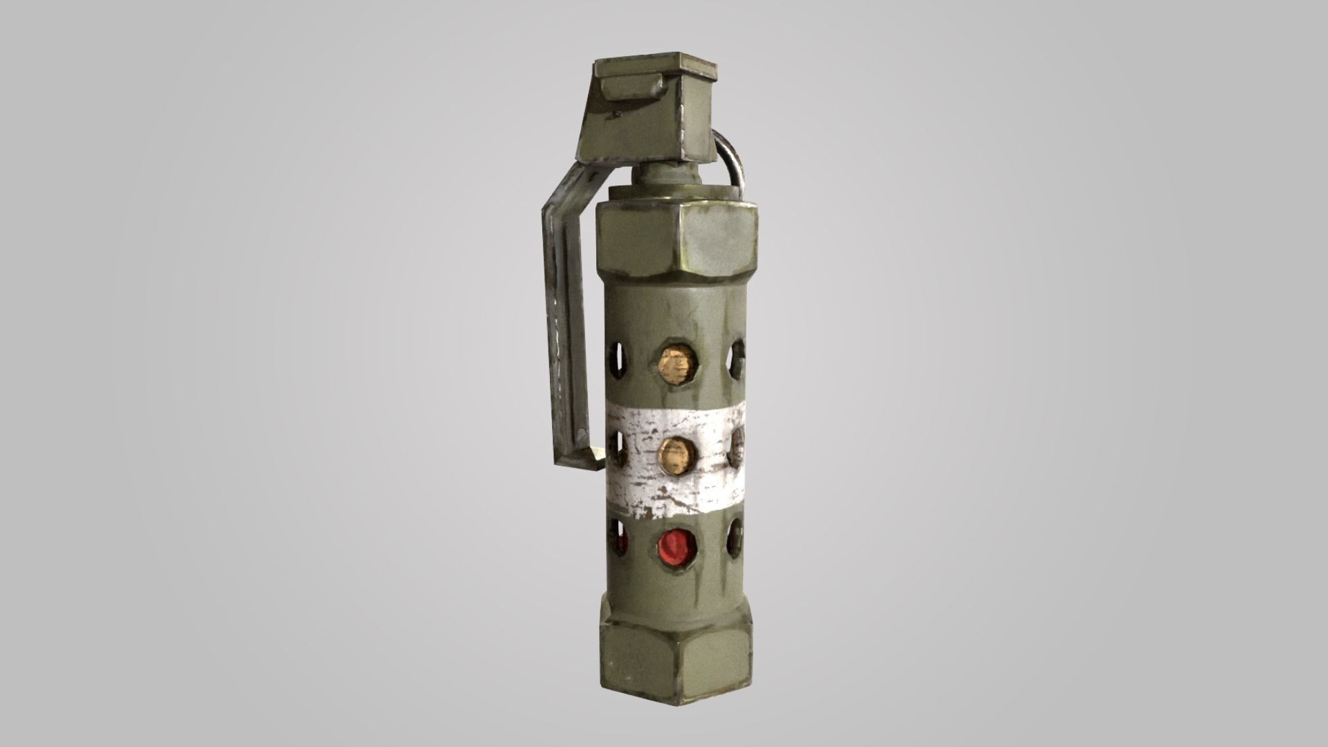Stun Grenade - Military 3D model_3
