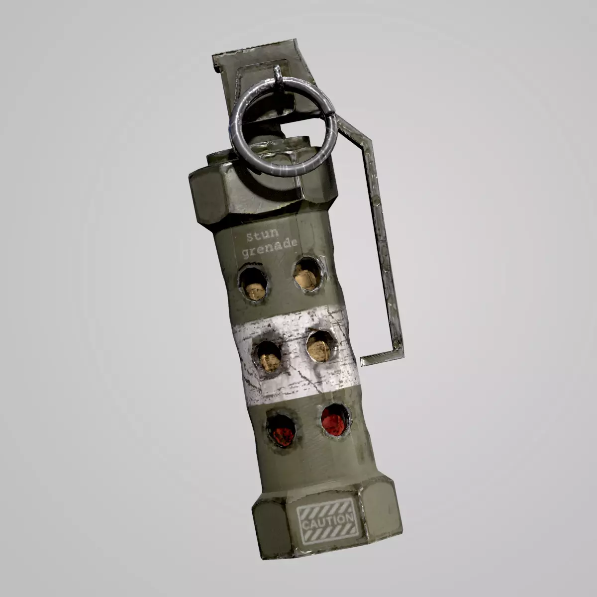 Stun Grenade - Military 3D model_0
