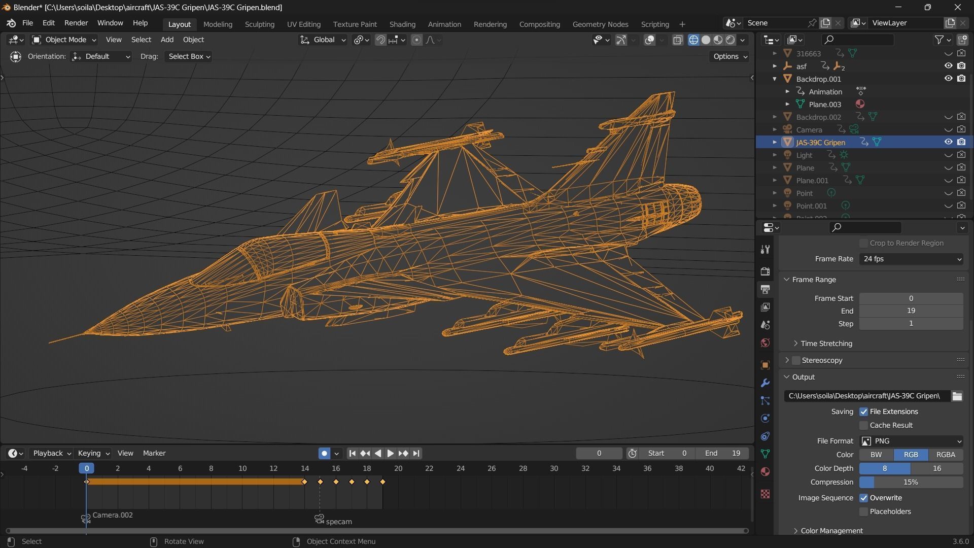 FA18 SUPER GRIPPEN Fighter plane - Photorealistic Low-poly 3D model_20