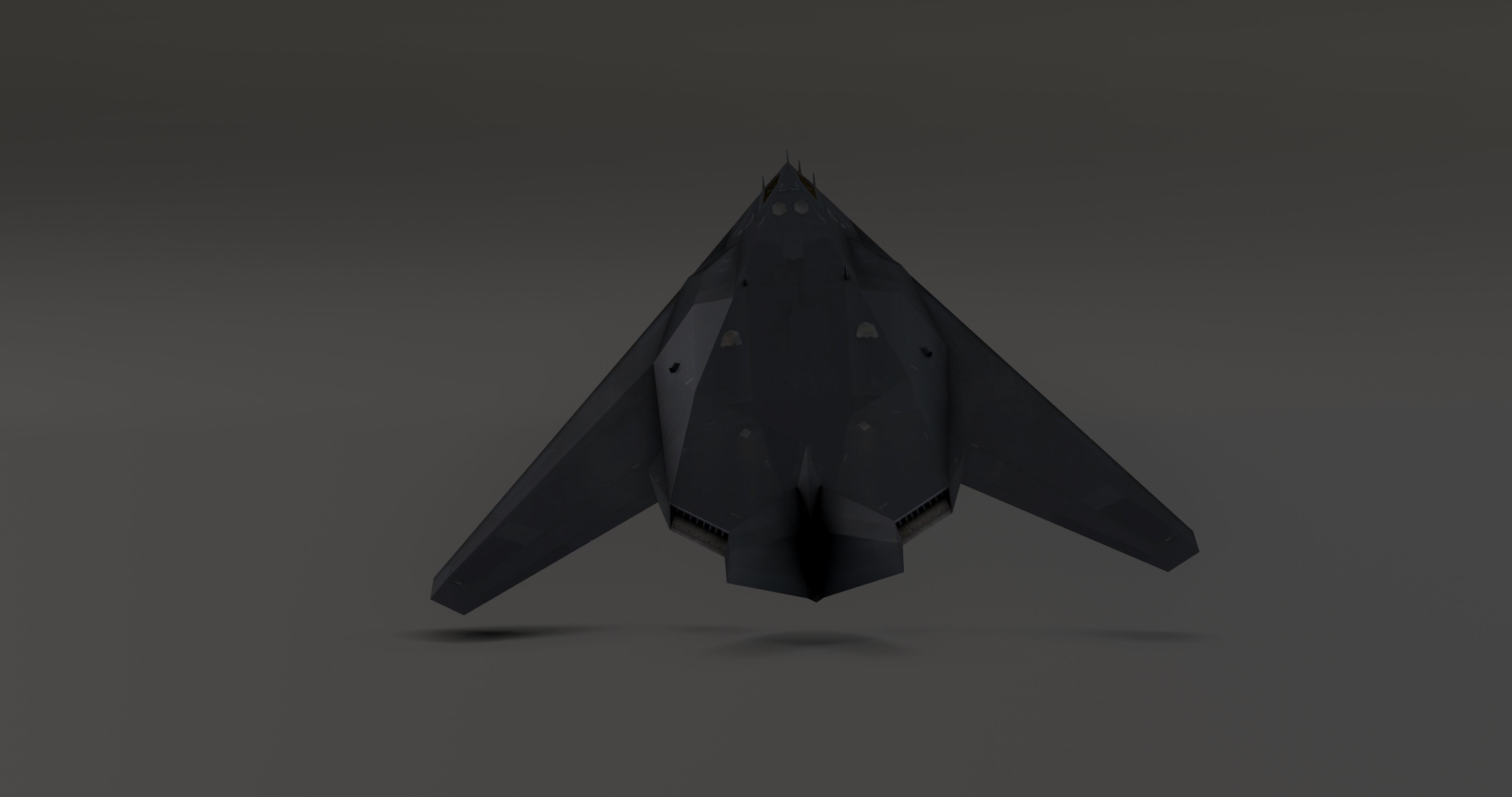 F117 Nighthawk Stealth - Photorealistic Millitary Aircraft Low-poly 3D model_10