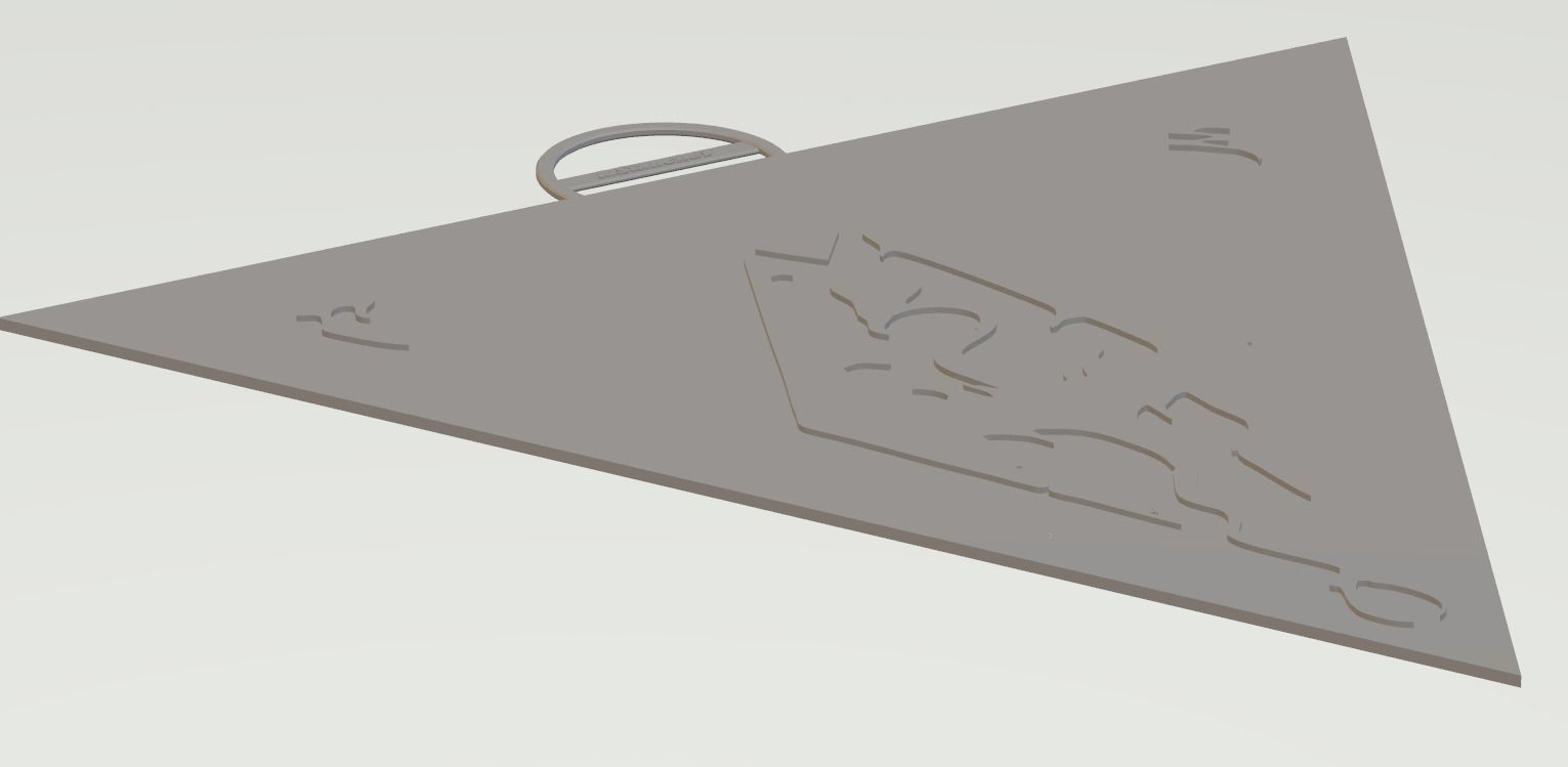 The Elder Scrolls III Morrowind Logo Keychain 3D print model_11