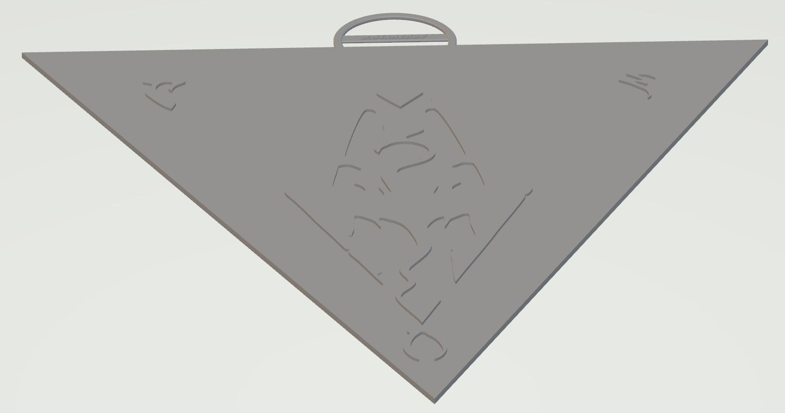 The Elder Scrolls III Morrowind Logo Keychain 3D print model_13