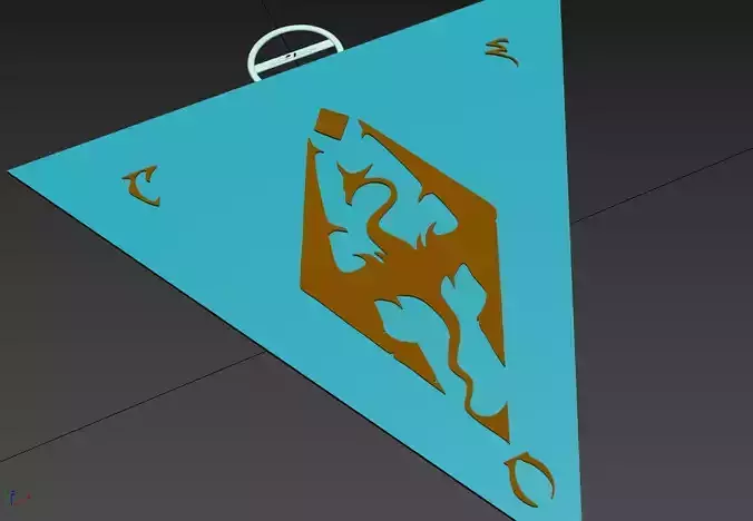 The Elder Scrolls III Morrowind Logo Keychain