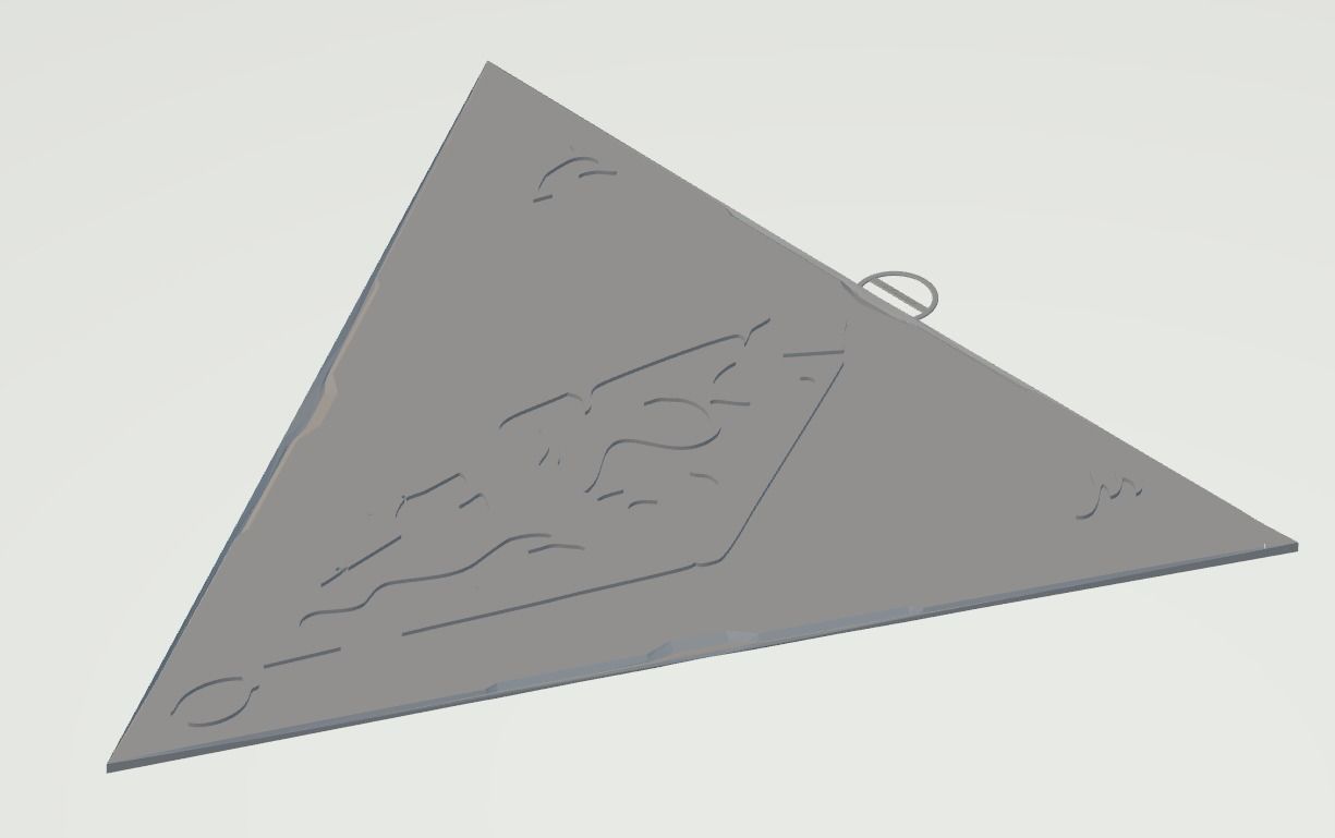 The Elder Scrolls III Morrowind Logo Keychain 3D print model_16