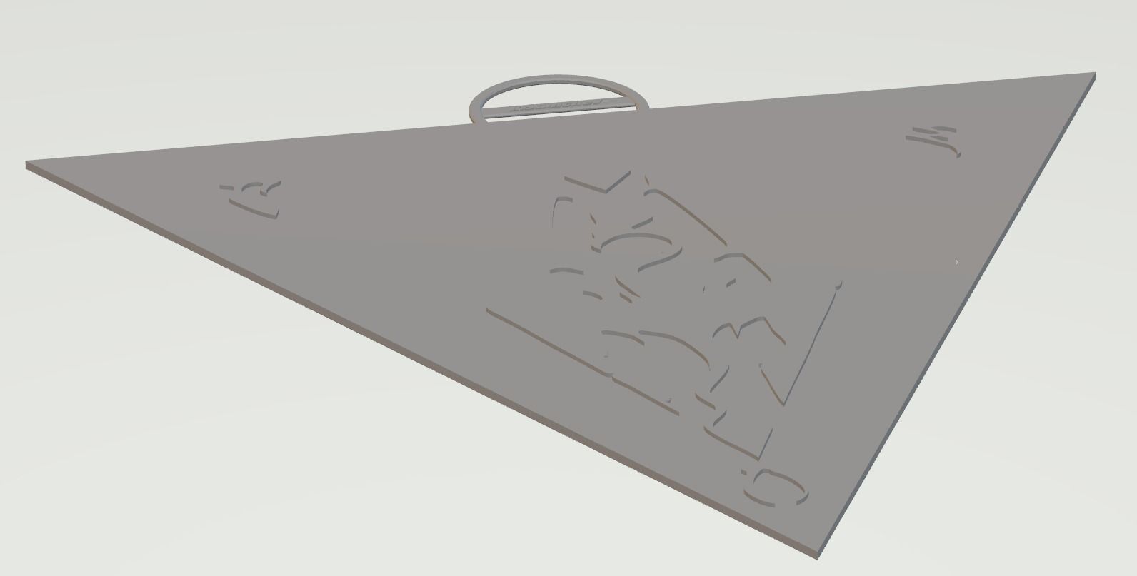 The Elder Scrolls III Morrowind Logo Keychain 3D print model_12