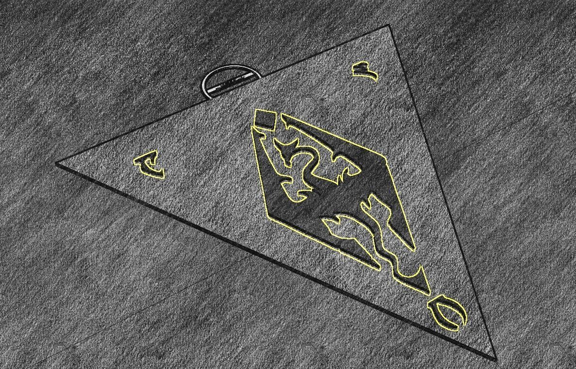 The Elder Scrolls III Morrowind Logo Keychain 3D print model_2