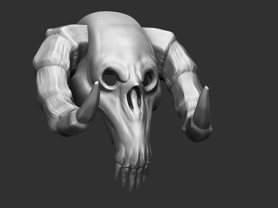 world of warcraft skulls for armor STL for 3d printer 3D print model_1