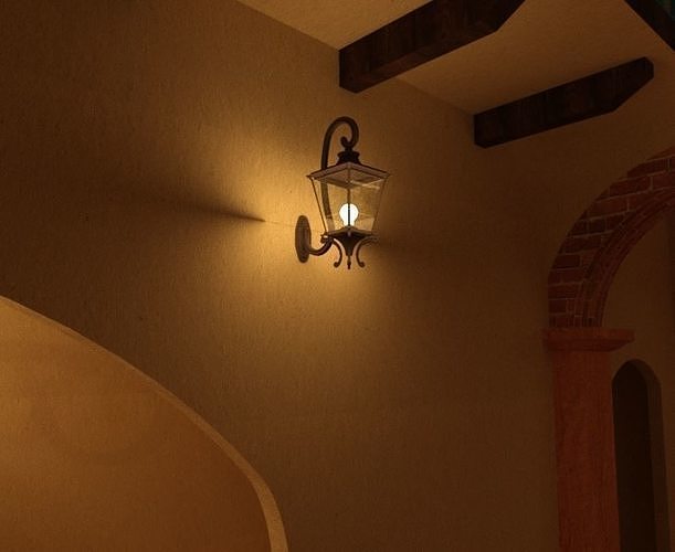 Antique lamp 3D model