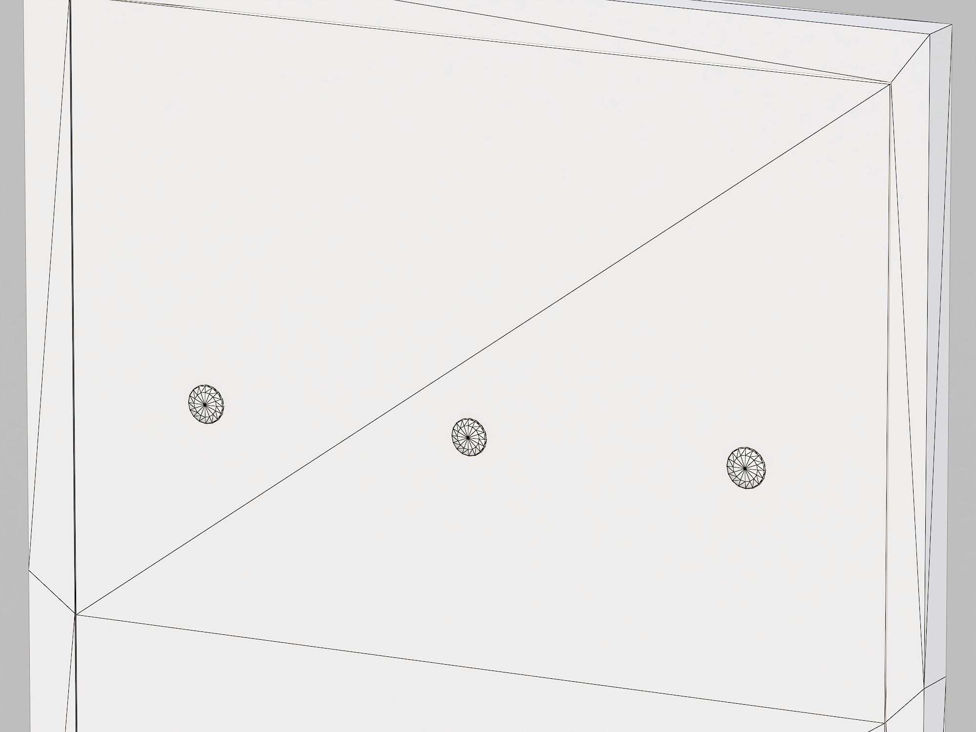 Iron door Low-poly 3D model_11