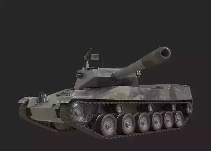 3 coatings of Thai Army Cadillac Stingray Light Tank Low-poly 3D model